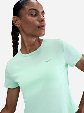 Nike Tempo Bright Green Dri-FIT Athletic Short Sleeve Running Workout Tee Shirt